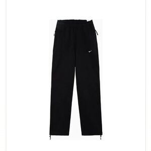 Nike oversized structured black sweatpants Men Medium Drawstring Hem Loose-fit